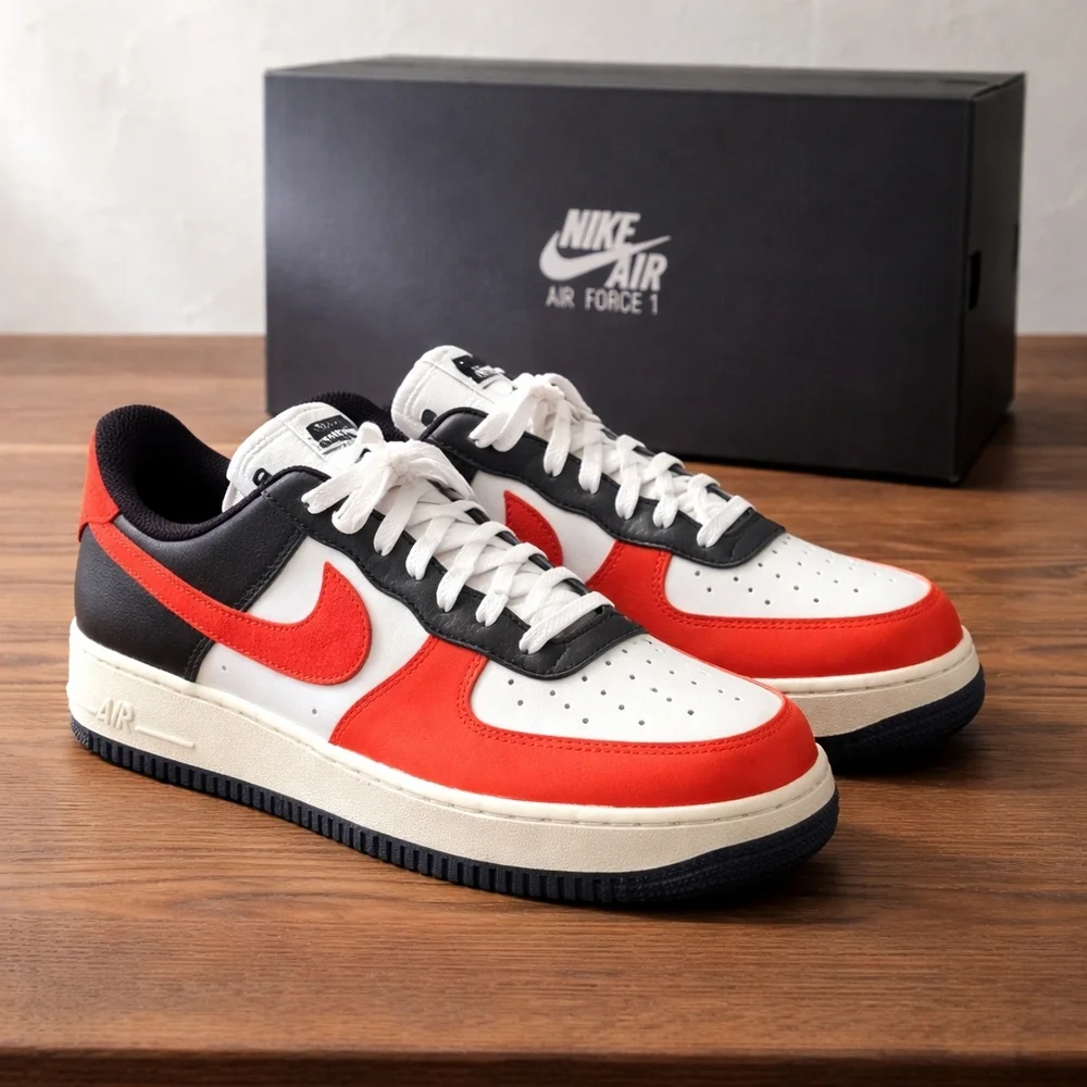 Nike Air Force 1 Low '07 LV8 Black Vintage Coral Phantom - HQ4987-010 10 New - Picture 2 of 11